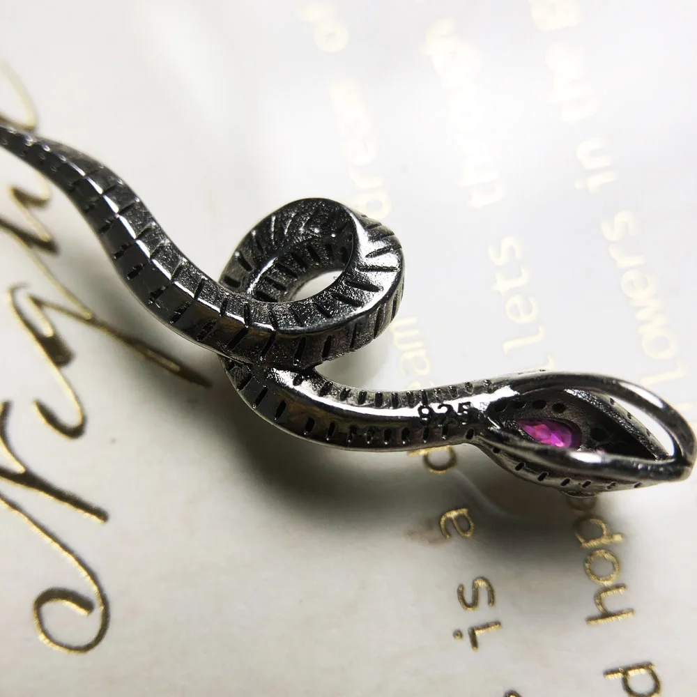 Pendant Snake New Jewelry 925 Sterling Silver Accessories Vintage Gift For Women