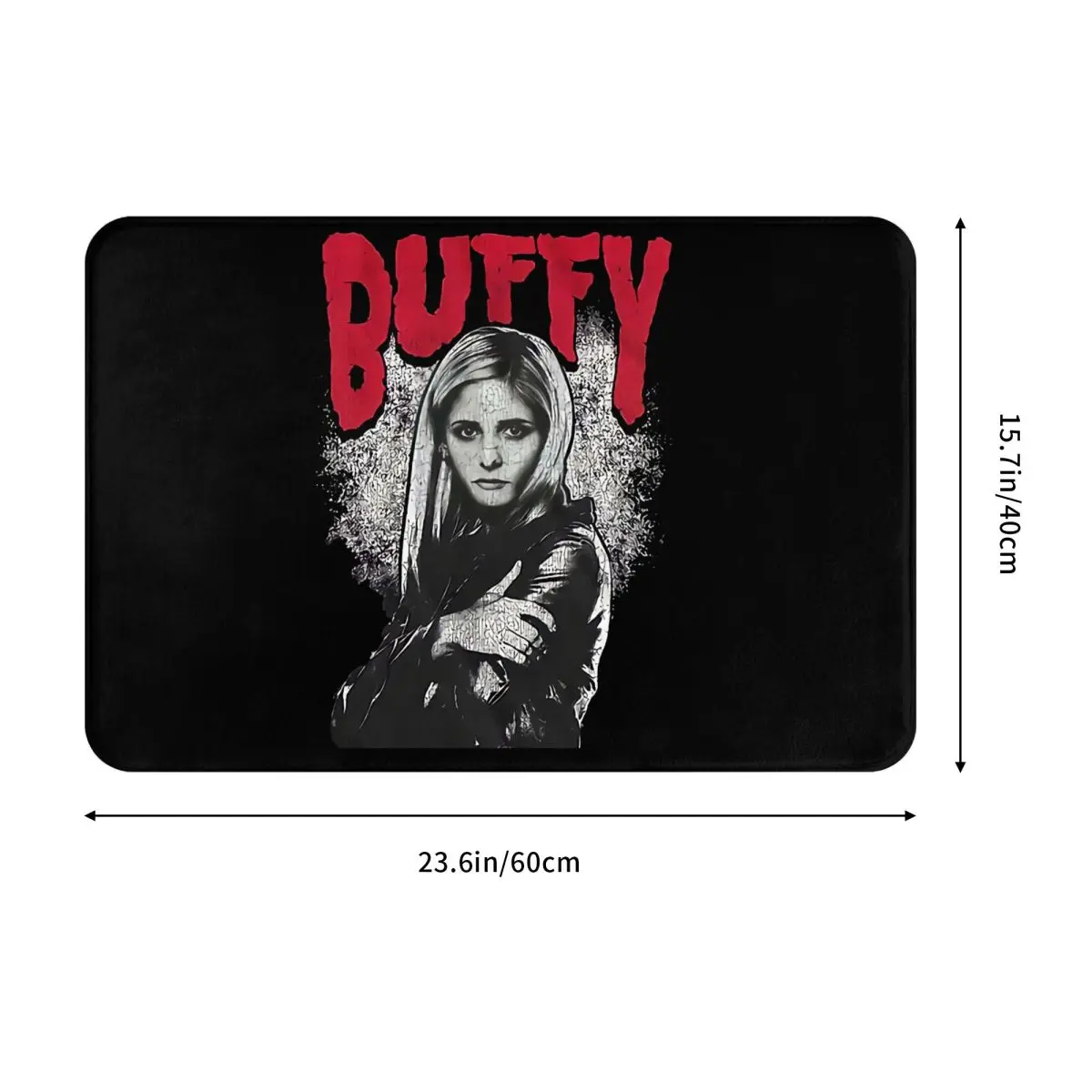 Buffy the Vampire Slayer Bath Non-Slip Carpet Buffy Flannel Mat Welcome Doormat Floor Decoration Rug