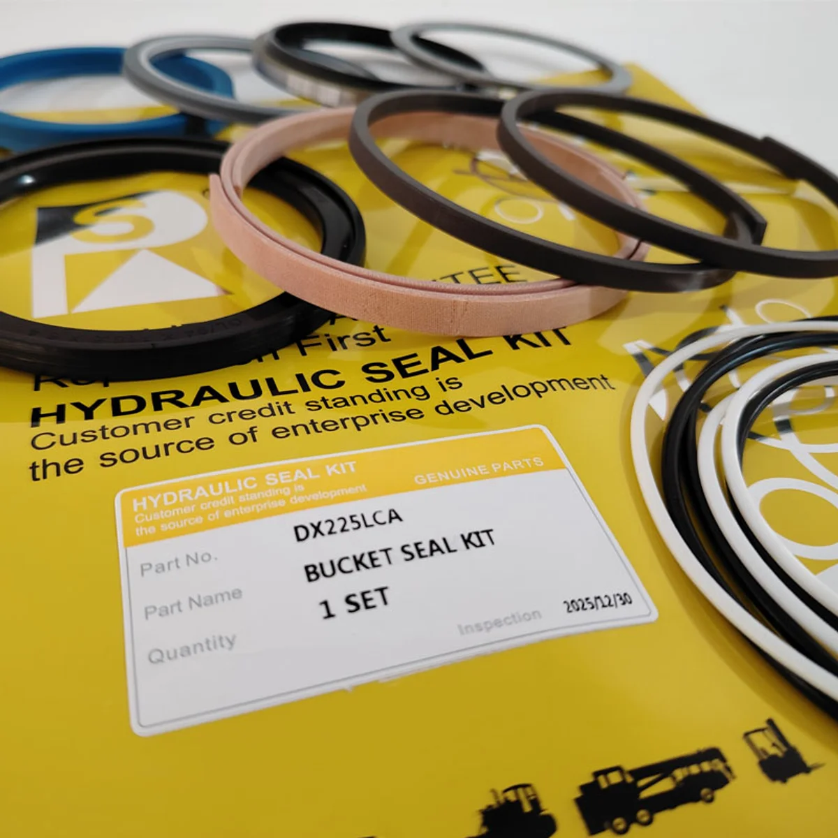 cheap PU NBR PTFE BUCKET SEAL KIT DX225LCA excavator
