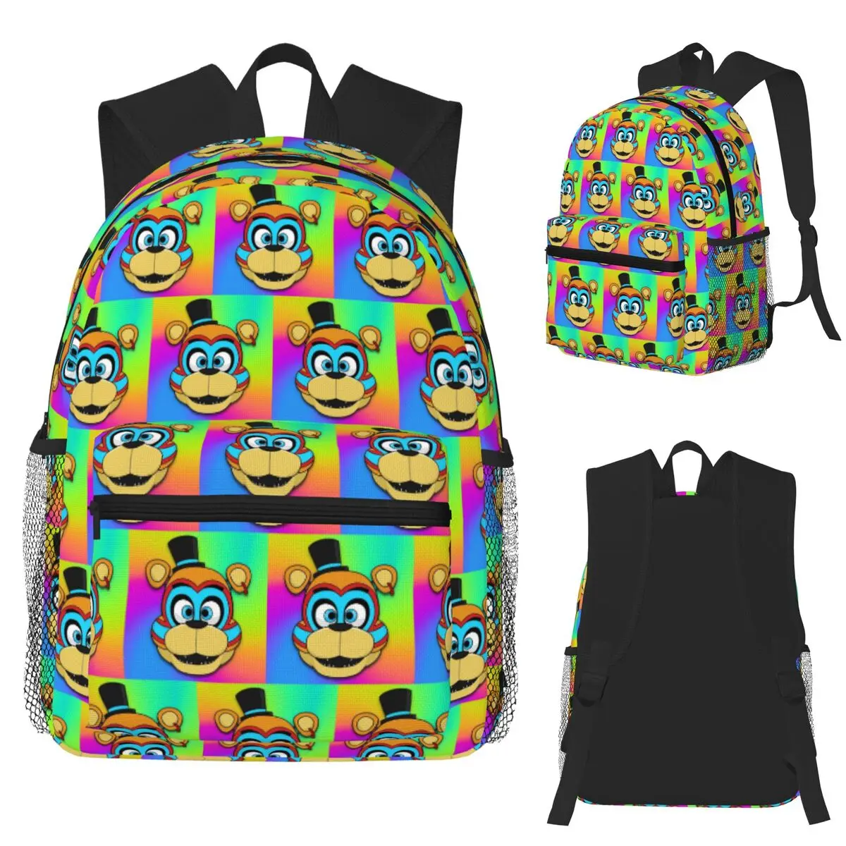 

Glamrock Five Nights At Freddy's Student Backpack School Bag Hiking Travel Daypack for Boys Girls Fashion Bookbag Shoulder Bags