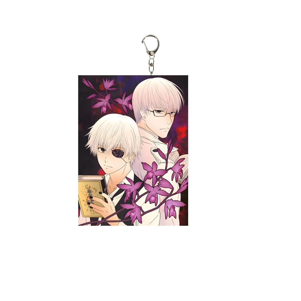 6CM Anime Tokyo Ghoul Acrylic Keychain Stand Model Ornament Accessories Goods Christmas Gifts