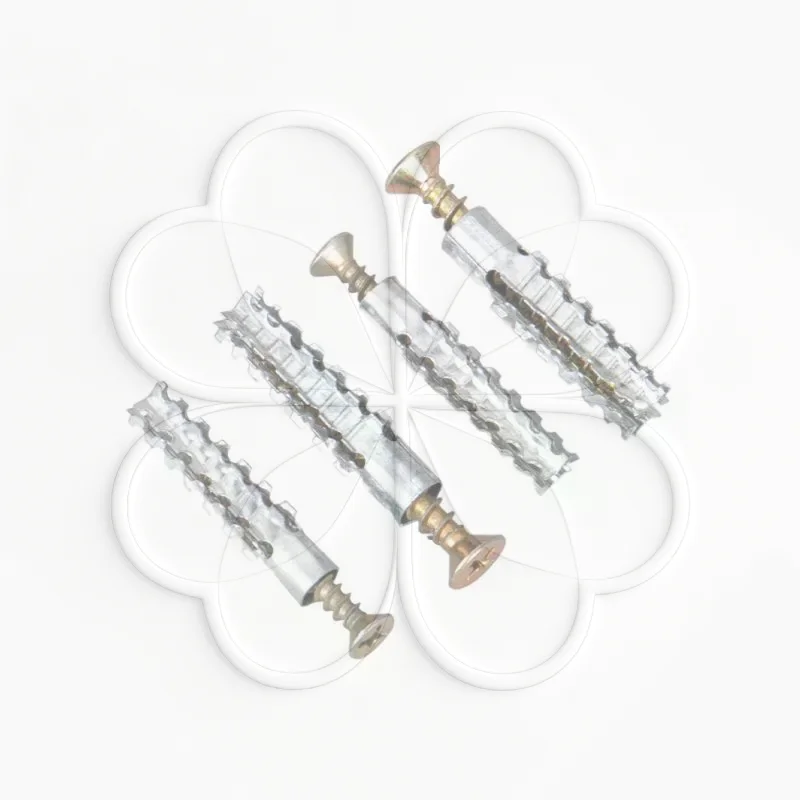 Self-Tapping Screw & Expansion Tube Anchor Kit Heavy Duty Carbon Steel Anti-Corrosion for Drywall Shelf Mounting Use