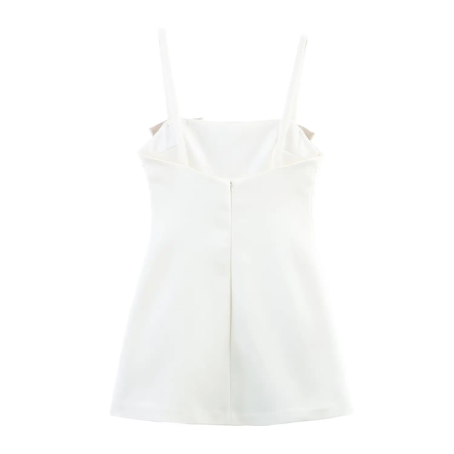 ชุดเดรสสายเดี่ยวผ้าซาตินเนื้อผ้าไหมใหม่สไตล์ยุโรปและอเมริกา ประดับโบว์