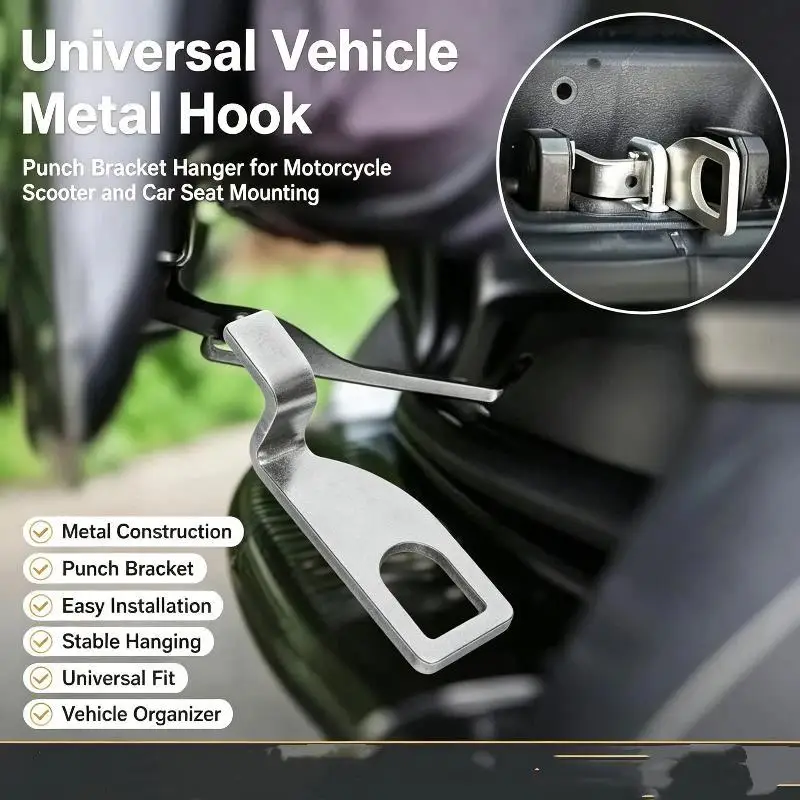 Extended Metal Tow Hook Bracket Tailgate Extension Hanging Hook Heavy Duty Part For Van Rear Door Camping Modification