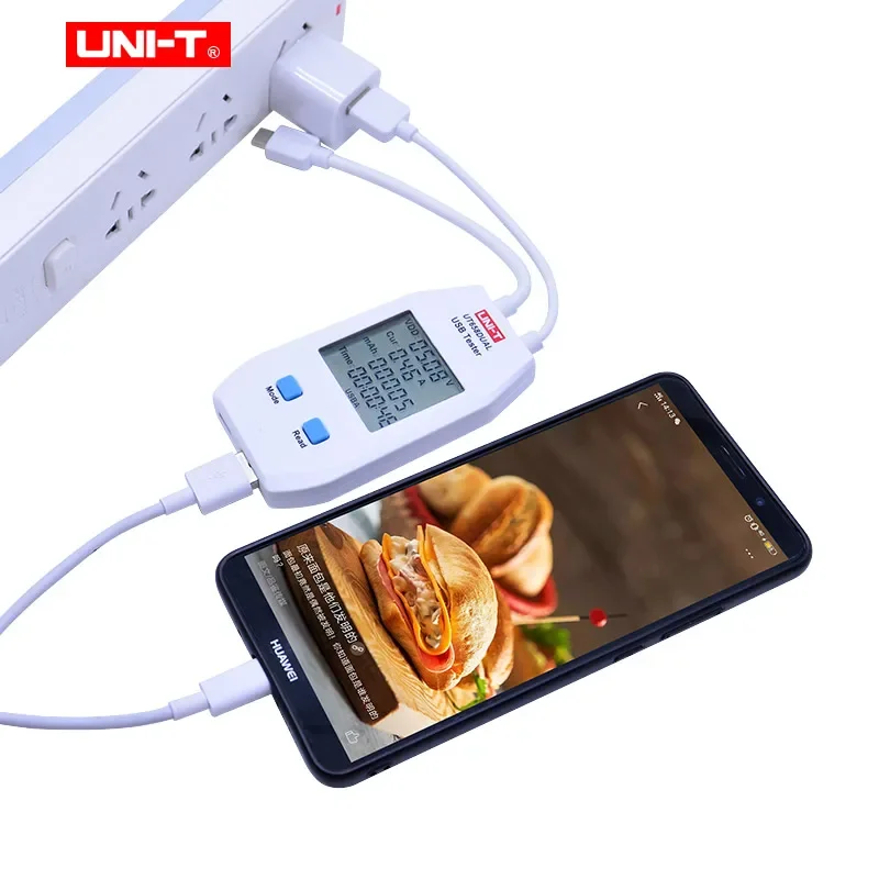 Цифровой USB-тестер емкости модели UT658 с интерфейсом Type-C Type-A, Мониторы напряжения и тока, хранилище ЖК-подсветки