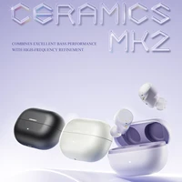 ROSESELSA CERAMICS MK2 TWS auriculares Bluetooth inalámbricos verdaderos con cancelación de ruido llamadas LADC AAC SBC HD de alta resolución auriculares intrauditivos DSP