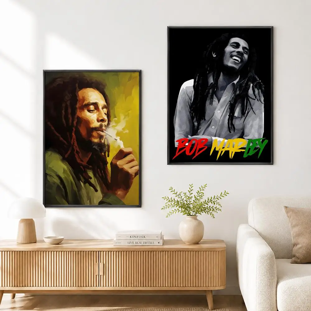 Legendary Rock Singer Bob Marley Poster Poster High Quality Wall Art for Home Bedroom Living Hallway Perfect Gift