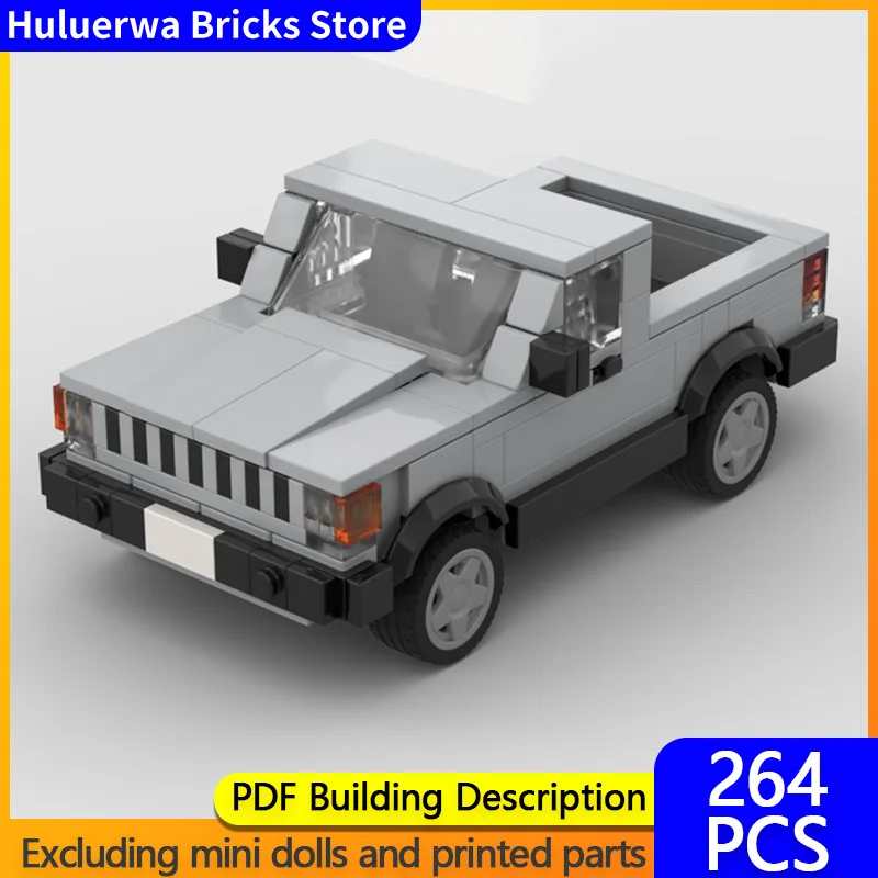 

Модель скоростного гоночного автомобиля MOC Building Bricks Comanche MJ Пикап Модульная технология Детские праздничные подарки Сборка игрушек Костюм