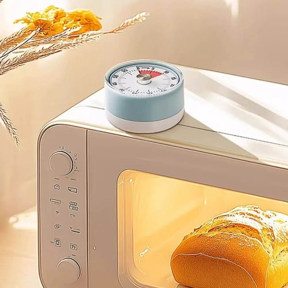 Simple 60-Minutes Visual Timer Magnetic Clock Mechanical Timer Self-discipline Visualization Kitchen Timer Student Study