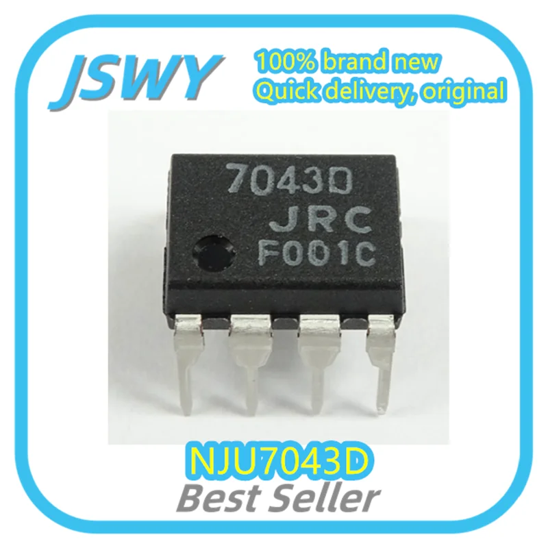 (10/50pcs) NJU7043D NJU7043 Silkscreen 7043D DIP8 Integrated Circuit IC Original Stock Electronics