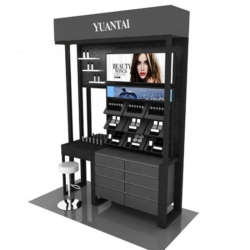 Custom. Factory Sale Perfume Store Showcase Display Beauty Salon Kiosk Cabinet, Cosmetic Shop Furniture Equipment