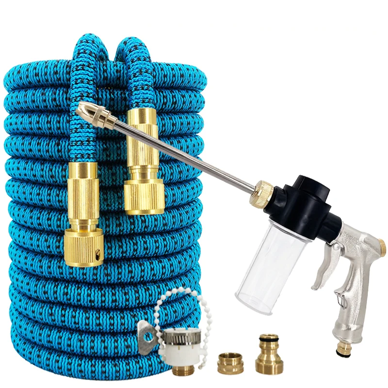 

Садовый шланг Magic Water Pipe, металлический удлинитель с пенной насадкой, соединитель 1/2 дюйма, садовый водопроводный шланг, принадлежности для мойки автомобилей