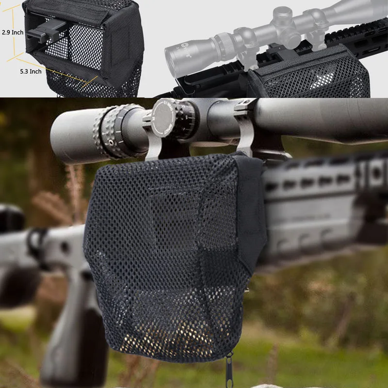 

CVLIFE Thickened Brass Catcher Heat Resistant Premium Nylon Zipper Bottom Brass Collector with Two Picatinny Rail Mount