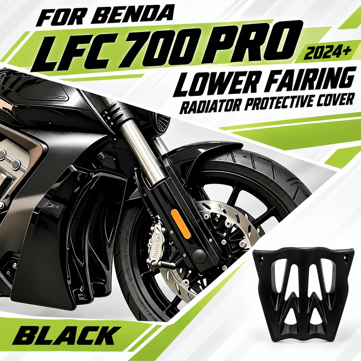 BENDA LFC700PRO 2024+ Modified Mecha Lower Fairing Radiator Guard Front Head Protective Shell