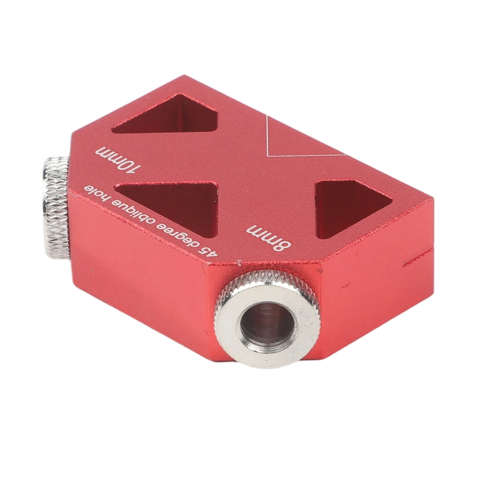 Wood Joinery Drill Guide Engineered for 45 Degree Angle Consistency When Creating Dowel Connections in Visible Surfaces