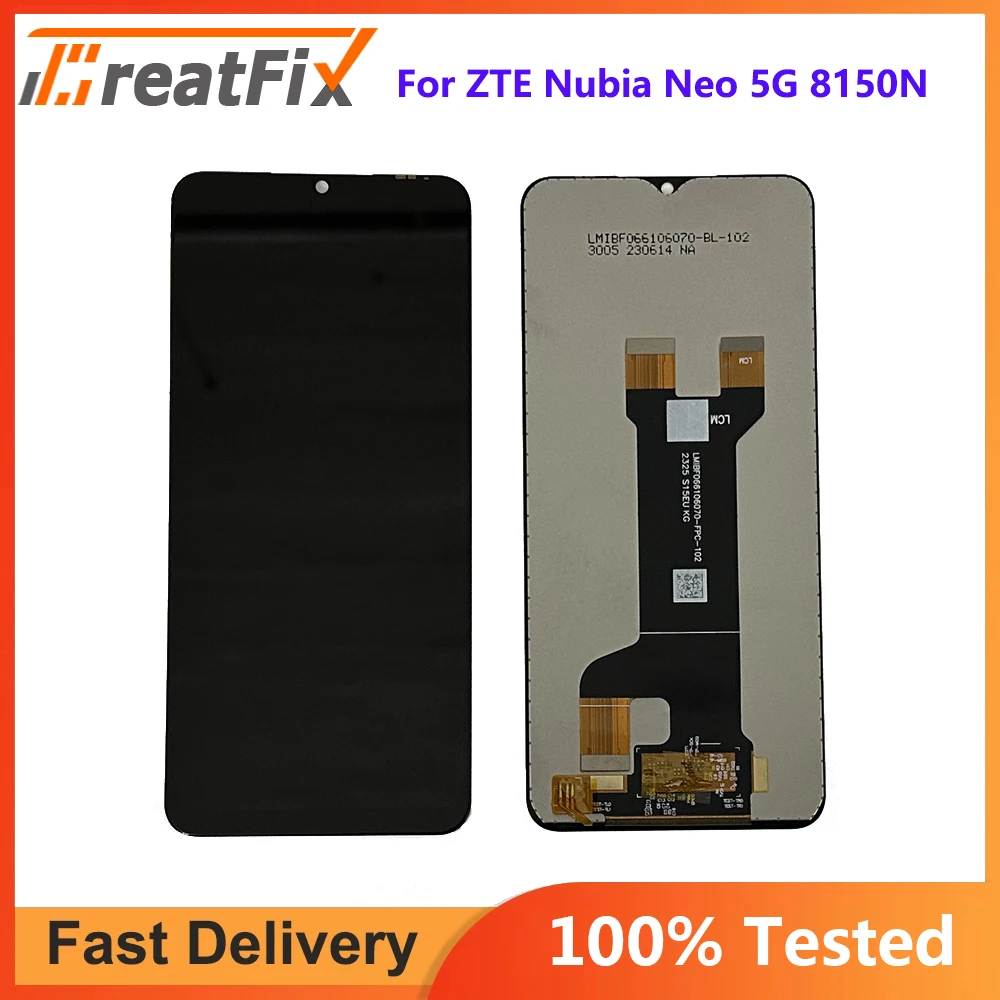 ل ZTE Nubia Neo 5G 8150N شاشة الكريستال السائل مجموعة المحولات الرقمية لشاشة تعمل بلمس ForZTE Nubia Neo 2 5G Z2352N شاشة استشعار LCD