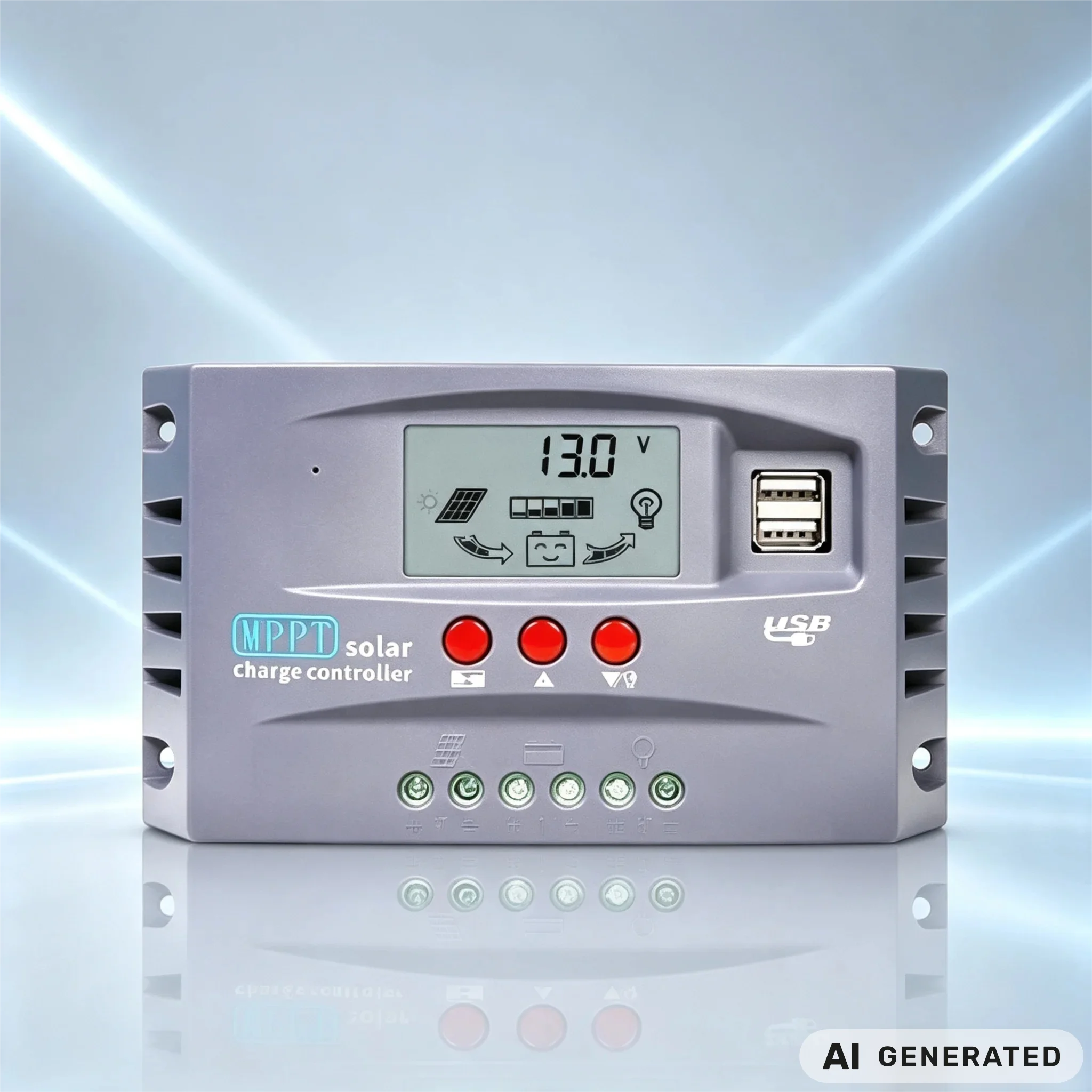 Solar Charge Controller 10A 20A 30A 60A 100A 12V 24V Auto PWM LED Street Light Regulator For Lead Acid Lithium Battery