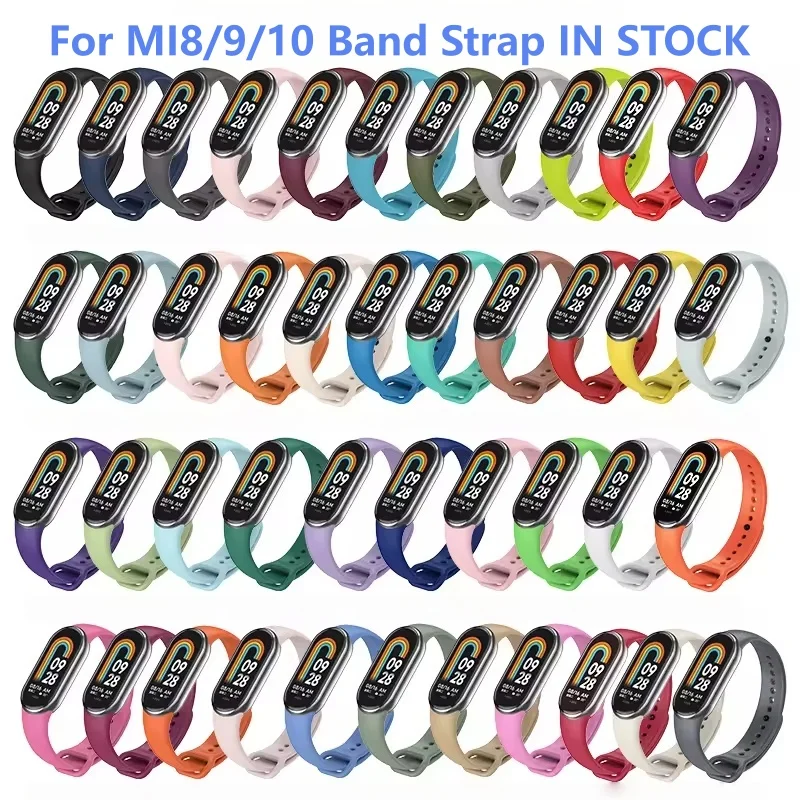 

New Arrivals for Xiaomi Mi 9/8 Band Colorful Silicone TPU Smart Sport Bracelet Wristband Straps Watch Bands 2025