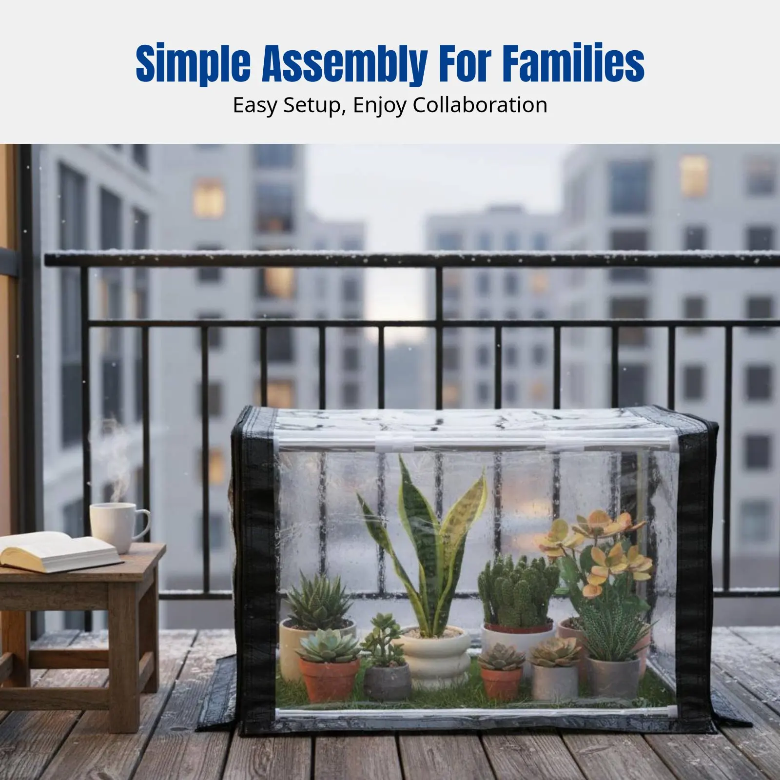 

Утепленное покрытие для теплиц, защита от зимних заморозков, водонепроницаемое укрытие для цветов, каркас из нержавеющей стали