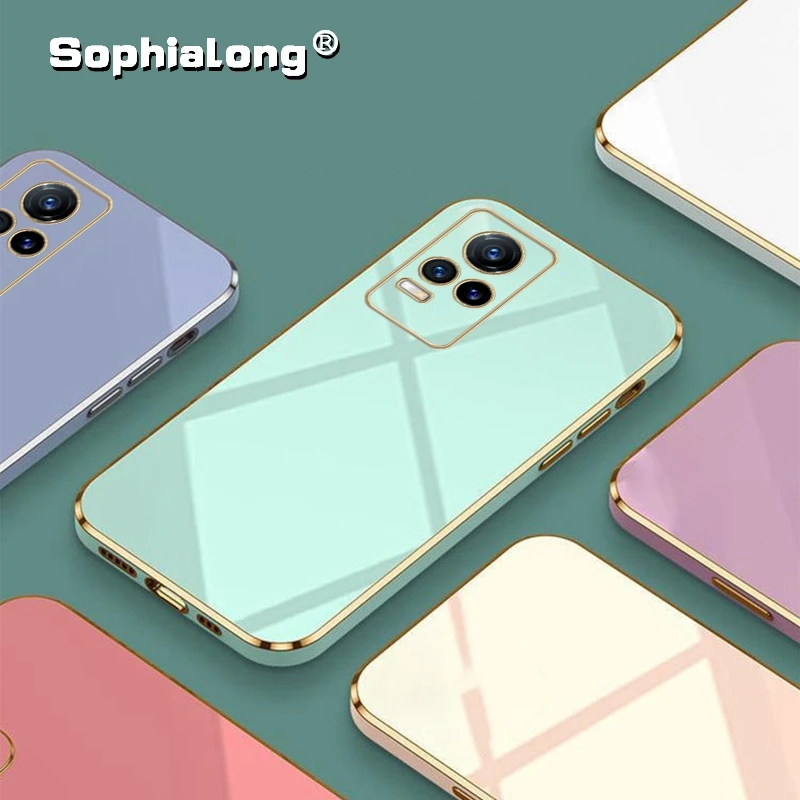 Soft Phone Cases for VIVO V2040 V2025 V2024 V2061 V2066 V2108 V2050 V2022 V2023 Colored Shinning Plated Back Cover