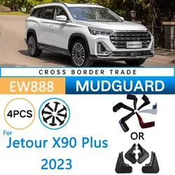 Car Fender For Jetour X90 Plus Accessories 2023 2024 Auto Baking Paint Mud Flaps Guard Wheel Front Rear Splash Flap Anti-dirty