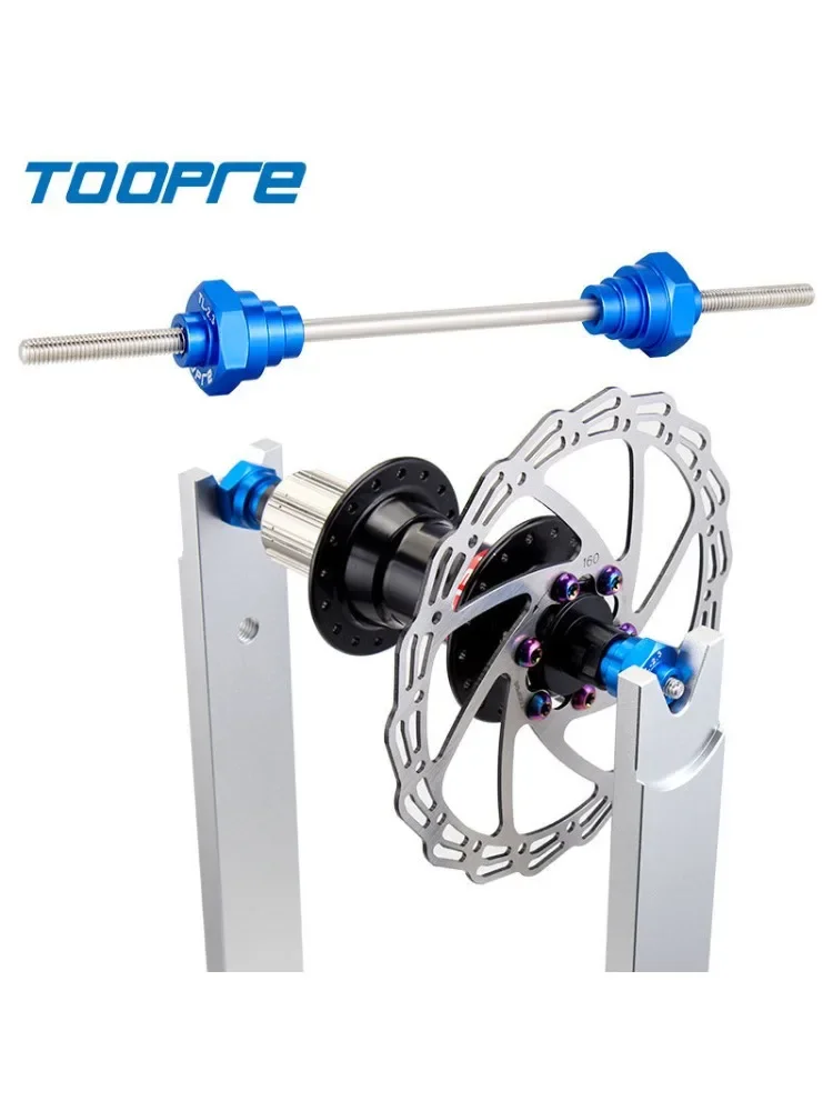 AliExpress TOOPRE Bicycle Thru Axle Adaptor Bike Wheelset Truing Stand Repair Tool Stainless Steel Hub Rim Wheel Truing Stand 12/15/20mm