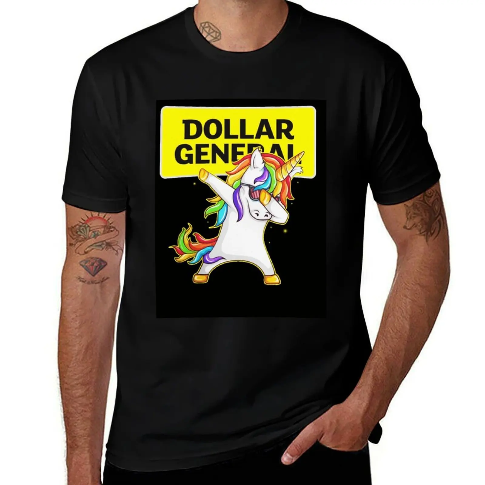 

Dollar General – Dollar General – Unicorn Dabbing Unisex Designer Classic T-Shirt man t shirt cotton man t shirt summer T-Shirt
