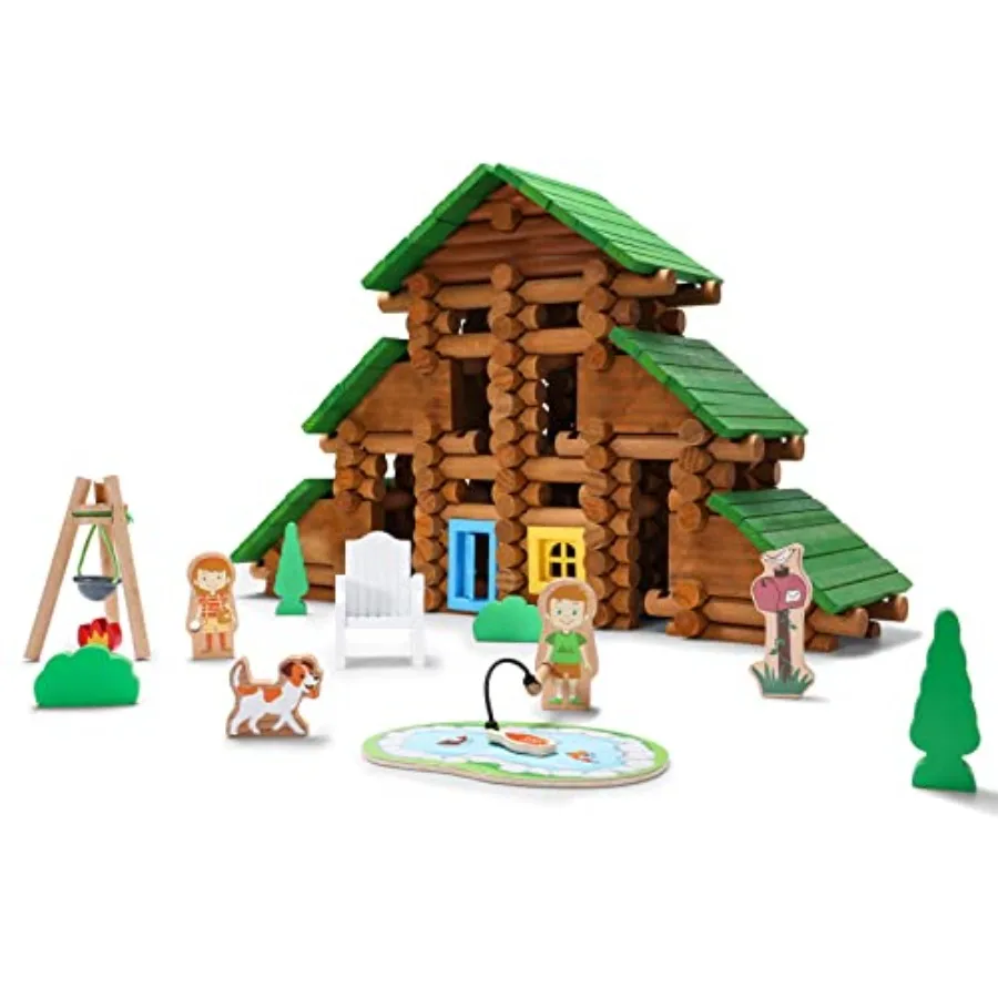 

Набор для сборки деревянного домика из 214 деревянных брусков, для детей от 3 лет, развивающая игрушка для мальчиков и девочек, творческий конструктор, обучающая инженерная игрушка, подарок на праздник