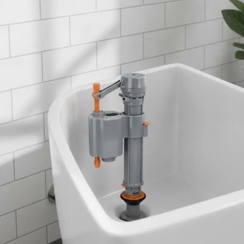 Adjustable Toilet Cistern Filling Valve Quiet Operation 19.5-30.5cm Bottom Entry Part for Bathroom Repair
