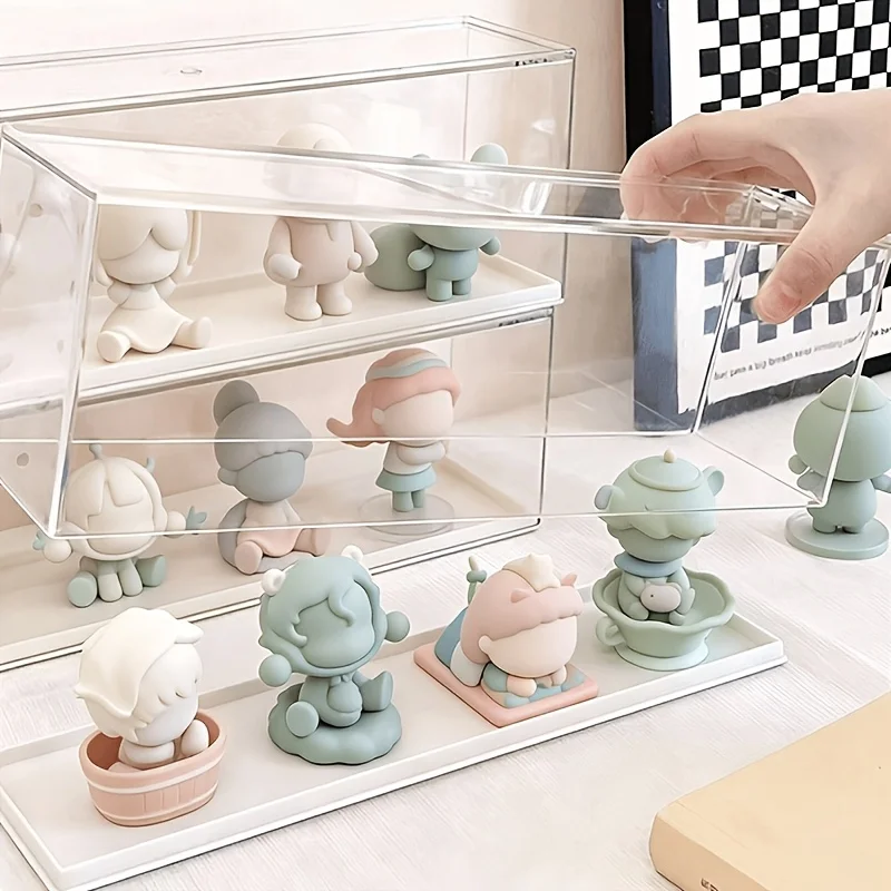 Transparent Acrylic Storage Box, Display Rack, Suitable for Storing Blind Boxes, Figurines, and Ornaments, Ideal for Home Storag