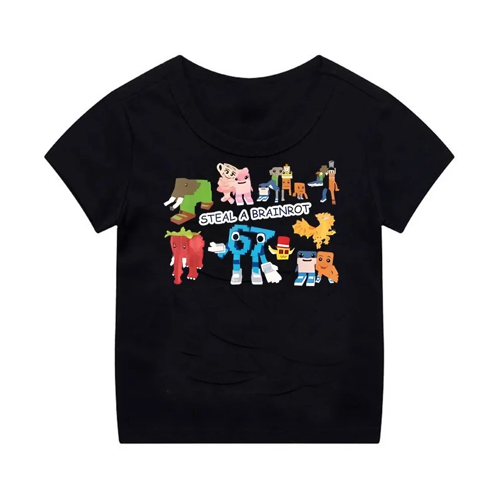 CREW NECK T SHIRT FUNNY GAMER IMAGE BOYS T SHIRT 67 SIX SEVEN FUNNY ITALIAN BRAIN ROTTEN CHILDREN S GAME SLOGAN T SHIRT