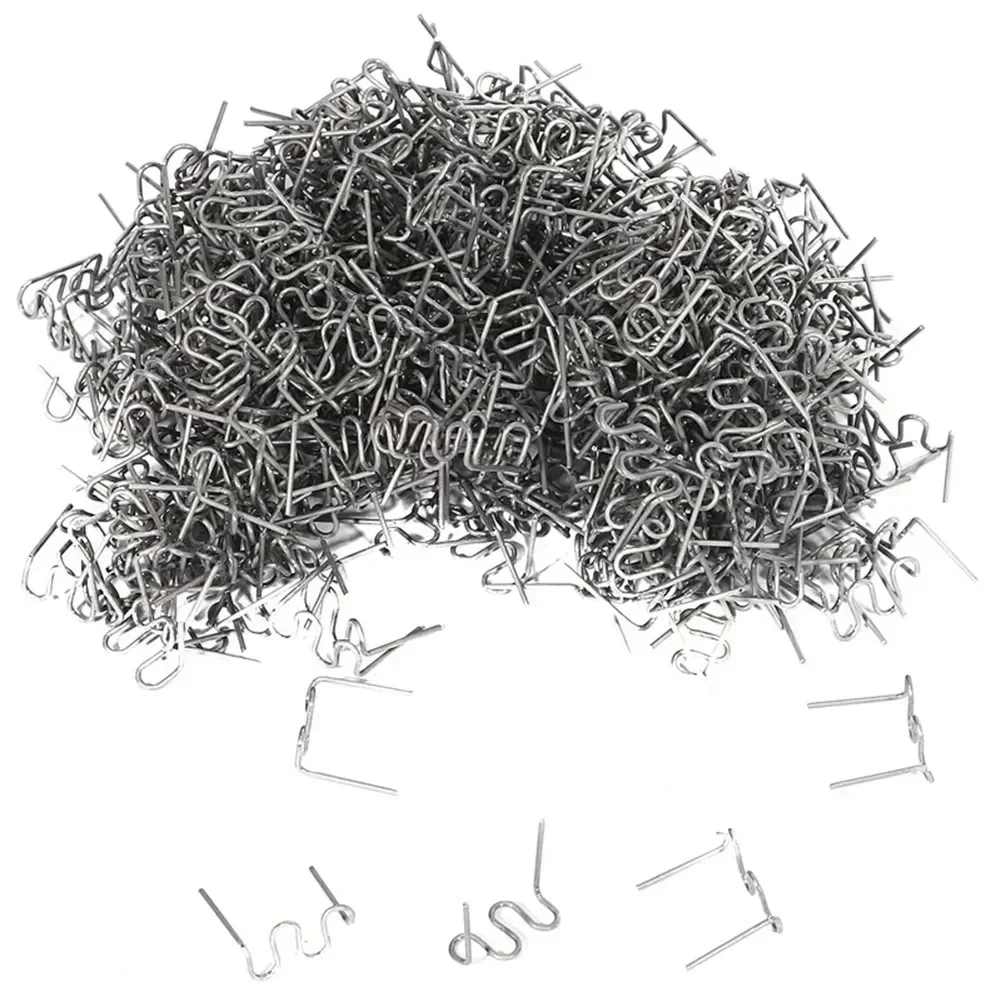 1000 Pc Welding Nails Stainless Steel Hot Stapler S Wave Staples 0.6mm Plastic Repair Welding Machine Bumper Soldering Fittings
