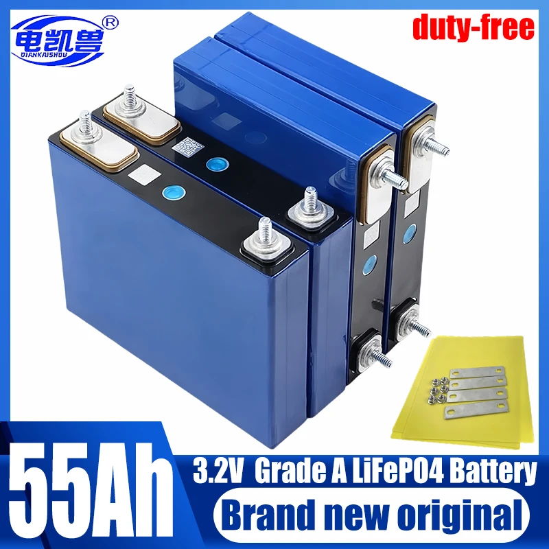 

Brand New 3.2V 55Ah LiFePO4 battery Lithium iron phosphate batteries for 12V 24V 3C Motorcycle Car Motor Modification Duty-free