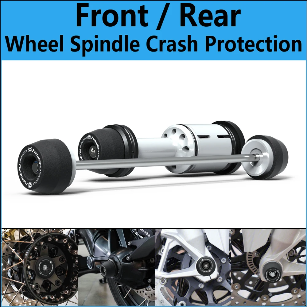 

Front Rear wheel Spindle Crash Protection For BMW R1200R R1200RS R1250R R1250RS 2015-2023