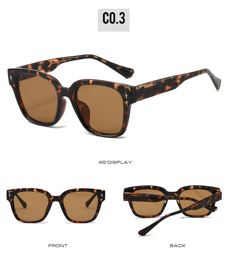 2025 qualität Metall Kern Quadrat Sonnenbrille Frauen Koreanische Marke Designer Tr90 Mode Unisex Männer Gläser – Detail 9