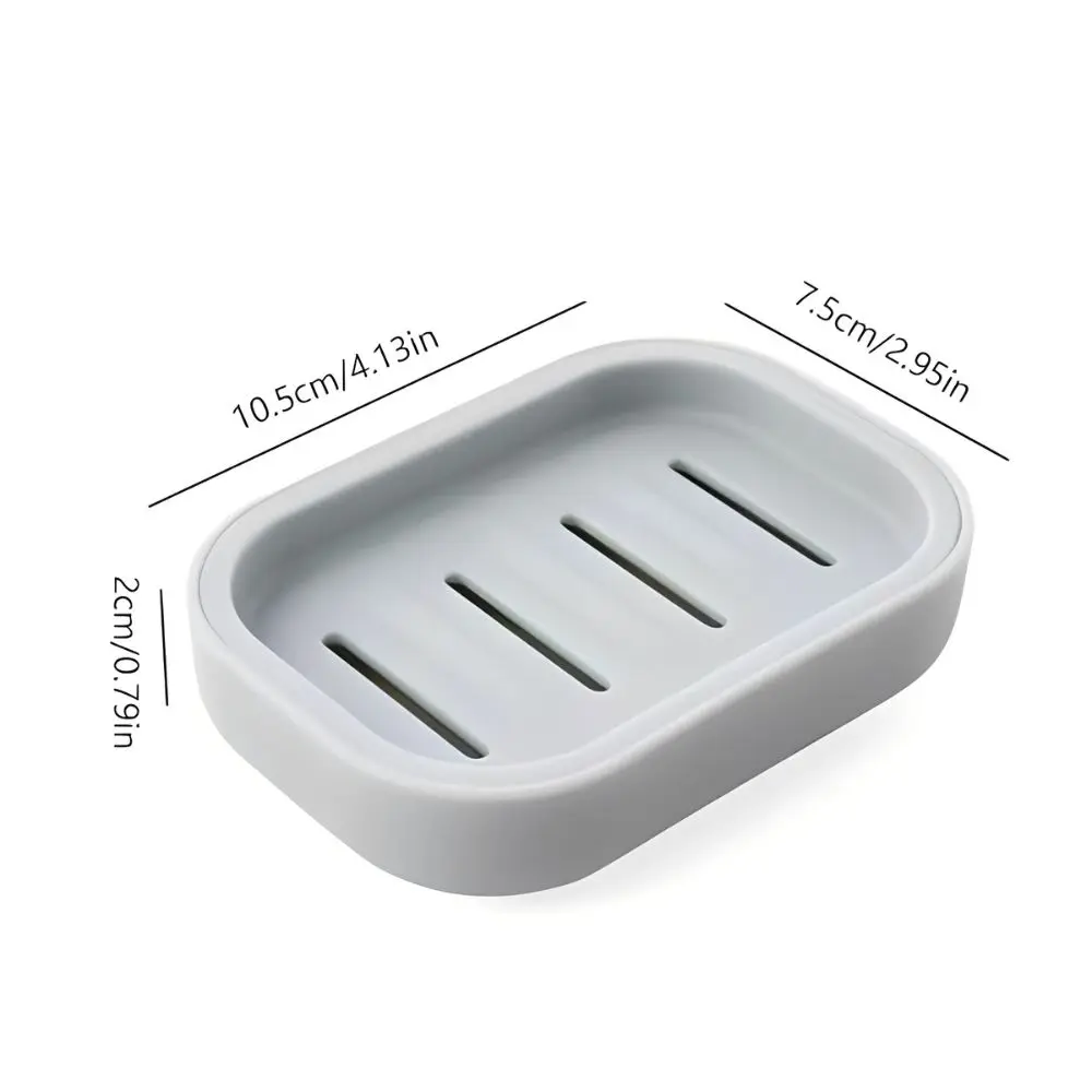 1/2pcs Random Color Soap Dish with Lid, Drainage Hole Plastic Soap Holder for Bathroom Shower Kitchen Sink Storage YMY
