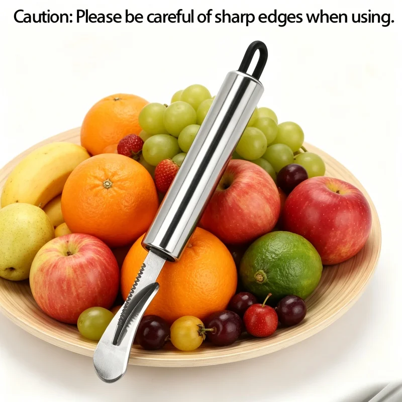 

Stainless Steel Orange Peeler – Citrus Peeler Tool with Comfortable Handle – Fruit Slicer for Kitchen