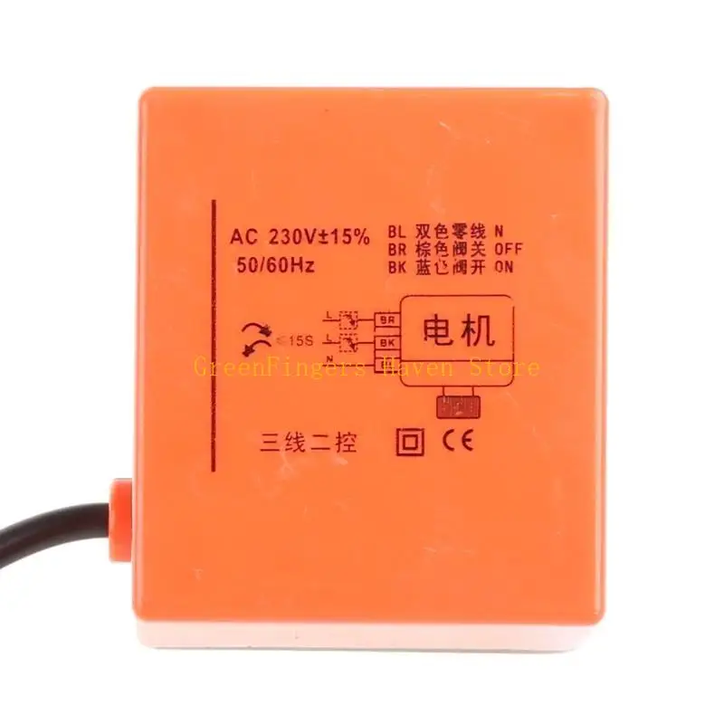 F68D электрический моторизованный латунный шарик для клапана DN25 AC 220V 2-й Way 3-й проводной с приводом