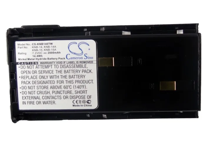 Two Way Radio Battery For Kenwood KNB-14 KNB-14A KNB-14N KNB-15 KNB-15A KNB-15H KNB-20 KNB-20N KNB-21 TK-260 TK-360 TK-270