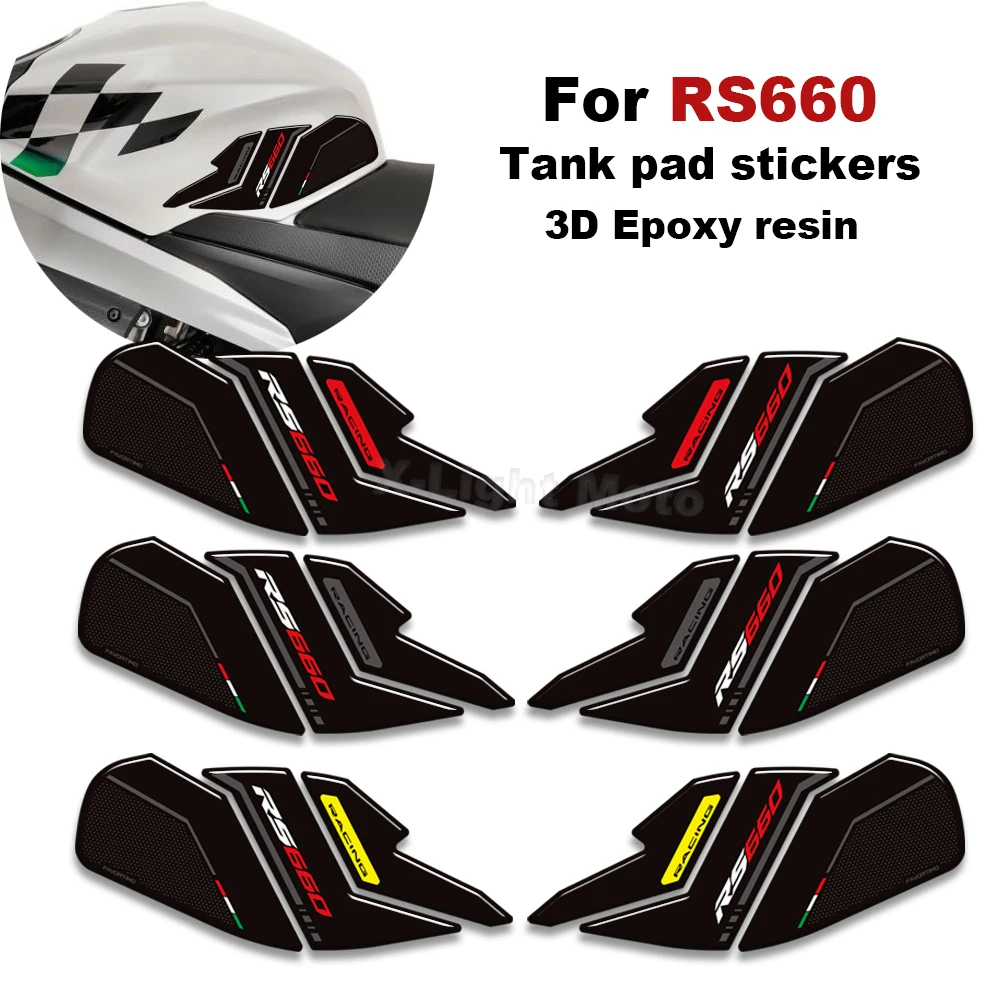 

RS660 Motorcycle Tank Pad Side Grips Gas Fuel Oil Kit Knee Stickers Decals For Aprilia RS660 RS 660 rs 660