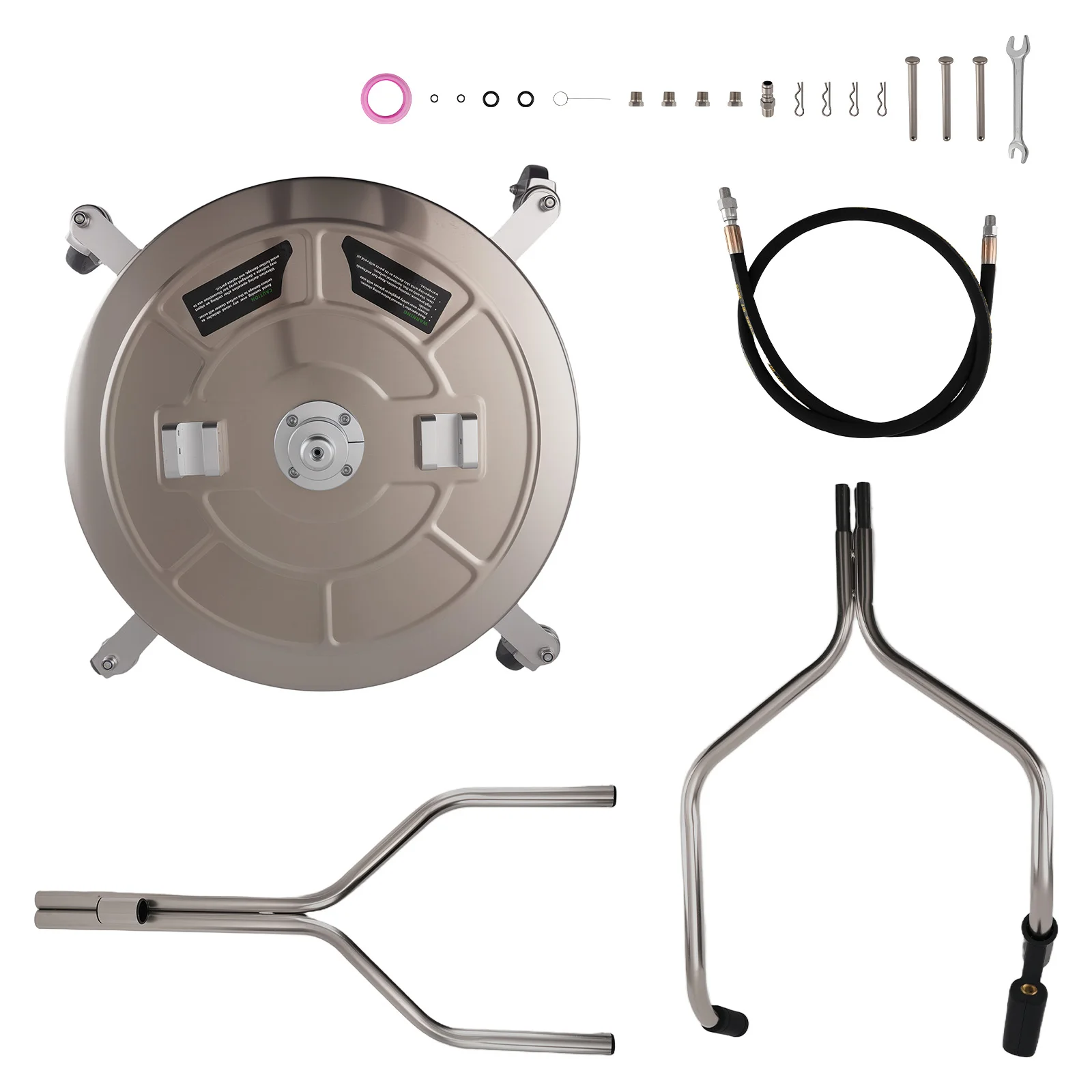 Stainless Steel 24" Pressure Washer Surface Cleaner Universal Outdoor Cleaning