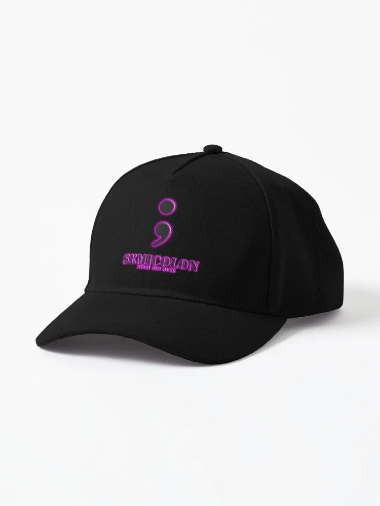 Semicolon ; Story NOT OVER Pink glow Baseball Cap Caps foam party hats Cap Women's Men's