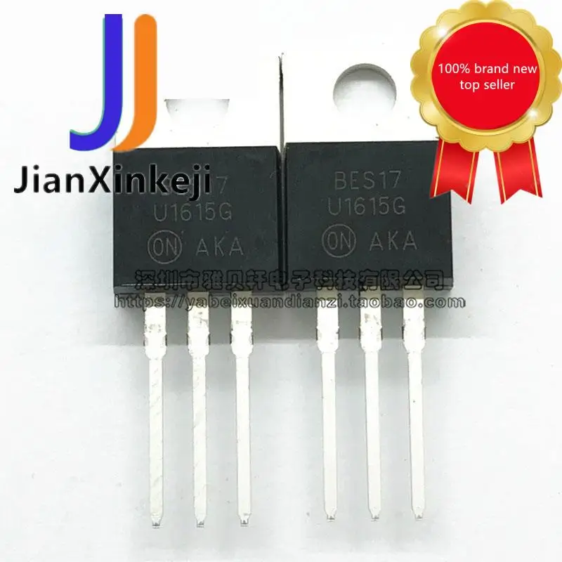 20 Chiếc 100% Orginal Mới MUR1615G U1615G Hồi Phục Nhanh Diode 16A 150V Cắm Thẳng Đến-220 Còn Hàng