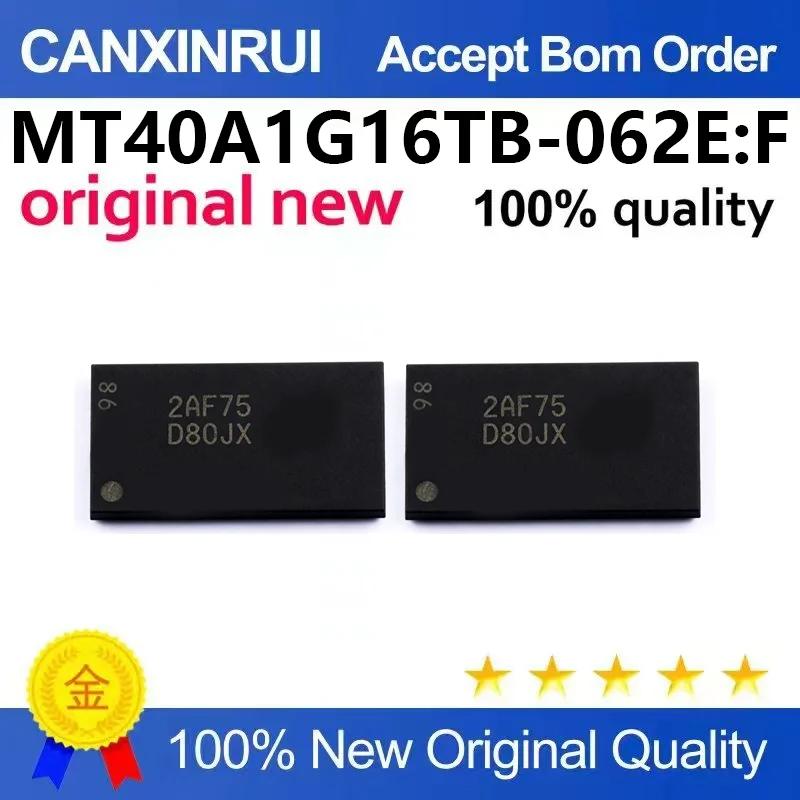 （5pcs-100pcs）Original MT40A1G16TB-062E: F FBGA96 ball screen printing D8CJX memory storage chip