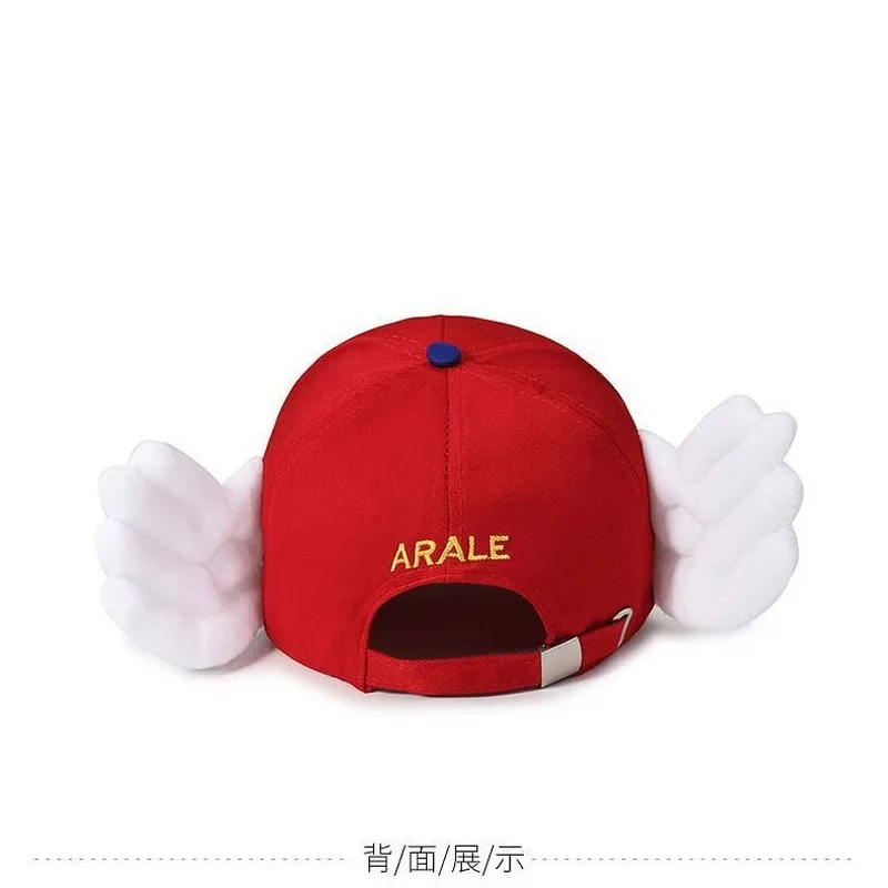 2024 New Anime Dr.Slump Arale Cosplay Hat Children Adult Wings Hats Cartoon Angel Cotton Baseball Cap Accessories Ornaments Gift