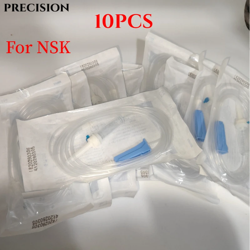 

10Pcs Dental Implant Surgical Irrigation Tube Disposable Oral Saline Rinse Tubes Match NSK Transparent Water Pipe Length 3m