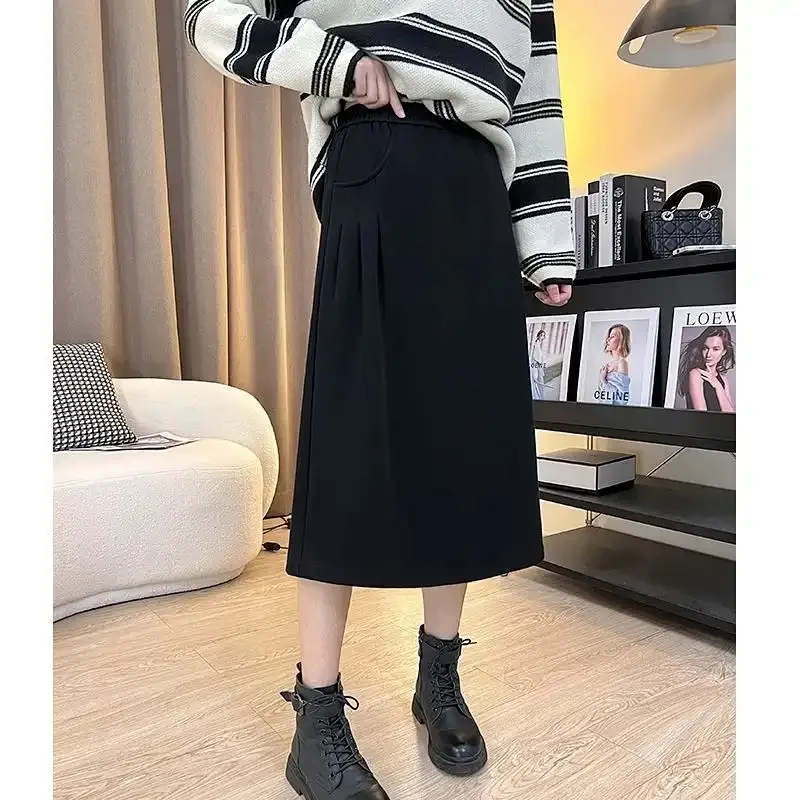 Autumn New Skirt Slim Mid-length Versatile Over-the-knee Temperament Loose
