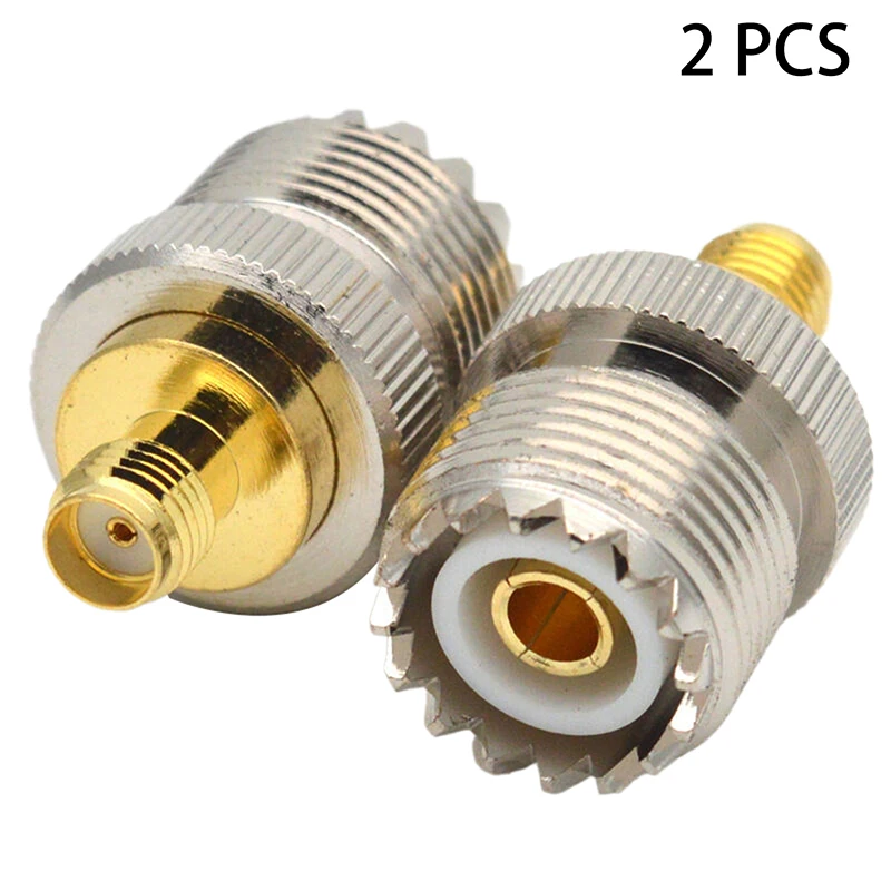 2PCS Rf Coaxial Connector So239 Uhf Female To Sma Female Adapter Walkie-Talkie Hand-Held Antenna Adapter