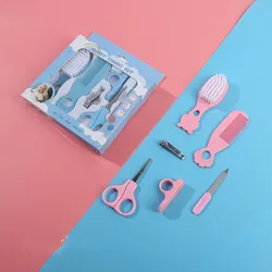 Kit de higiene de segurança para bebês, kit de cuidados de saúde para recém-nascidos, pente de cabelo, cortador de unhas, conjunto de escova de dentes