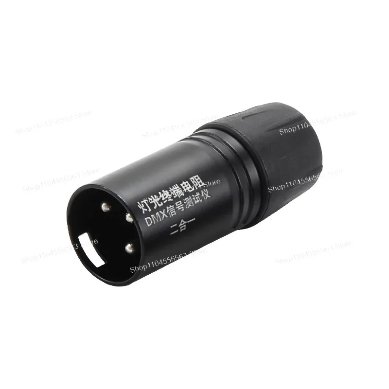 Stage performance lighting signal cable DMX512 three-pin five-pin canon microphone wire on-off detection line detector